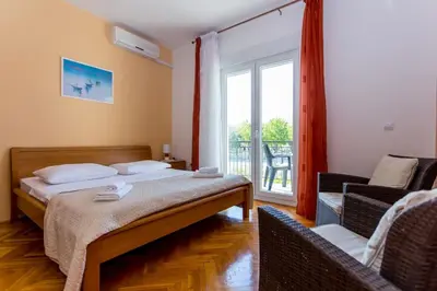 Krevet ili kreveti u jedinici u objektu Villa Duce in Omis, private pool