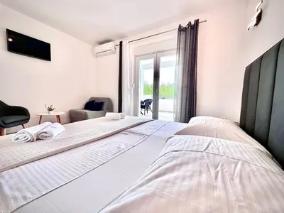 Krevet ili kreveti u jedinici u objektu Villa Duce in Omis, private pool