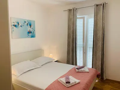 Krevet ili kreveti u jedinici u objektu La Mer 1