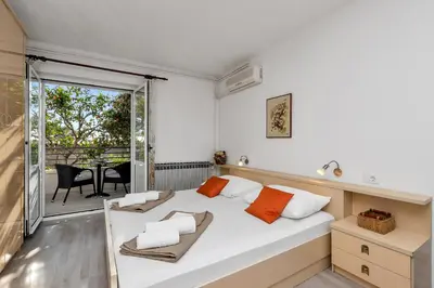 Krevet ili kreveti u jedinici u objektu Apartments and rooms by the sea Baska Voda, Makarska - 2578