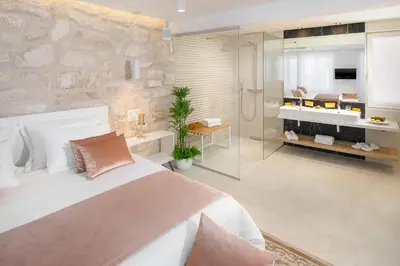 Krevet ili kreveti u jedinici u objektu Villa Marina Hvar