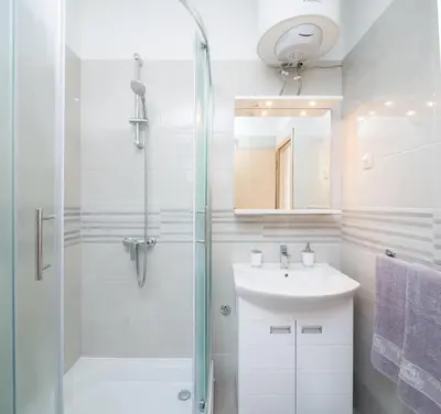 Kupaonica u objektu FBA Family Beach Apartments