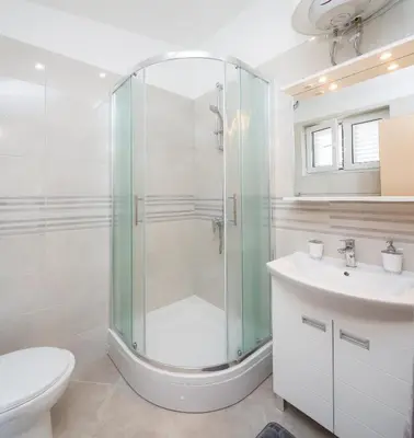 Kupaonica u objektu FBA Family Beach Apartments