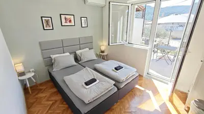 Krevet ili kreveti u jedinici u objektu Oleas Stari Grad Hvar - Private Guest Rooms - 2 Min to Sea & Center