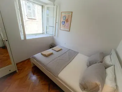 Krevet ili kreveti u jedinici u objektu Oleas Stari Grad Hvar - Private Guest Rooms - 2 Min to Sea & Center