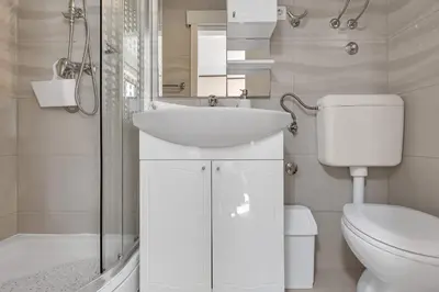 Kupaonica u objektu Rosalia Apartments