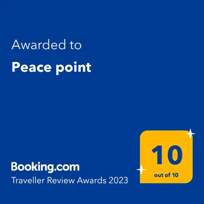 Certifikat, nagrada, logo ili neki drugi dokument izložen u objektu Peace Point
