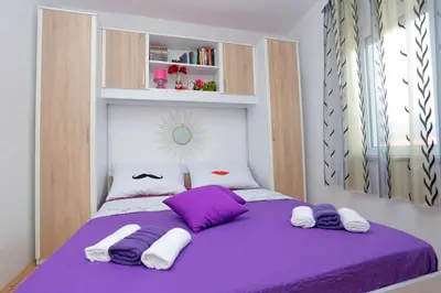 Krevet ili kreveti u jedinici u objektu Apartment Tropic Stobrec