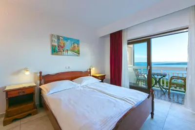 Krevet ili kreveti u jedinici u objektu Adria Brela Apartments