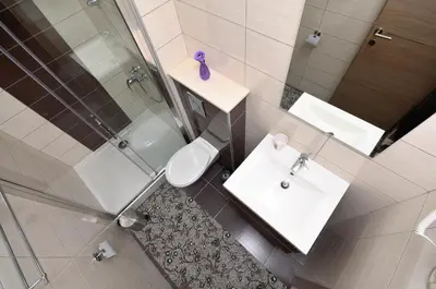 Kupaonica u objektu Villa Cavar, Apartments Close to the Beach