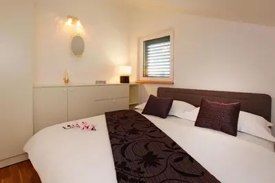 Krevet ili kreveti u jedinici u objektu Superb penthouse Luna