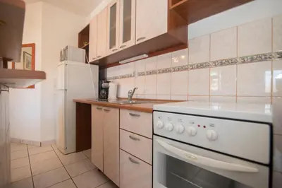 Kuhinja ili čajna kuhinja u objektu Apartments and Rooms Nikol