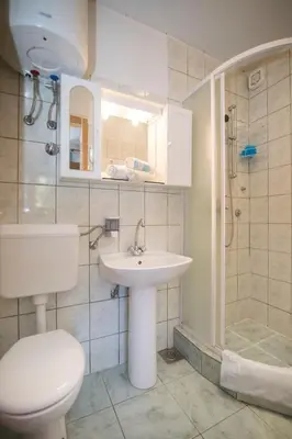 Kupaonica u objektu Apartments and Rooms Nikol