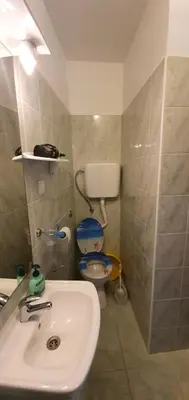 Kupaonica u objektu Apartments Jurić - 1 A studio apartment with a view