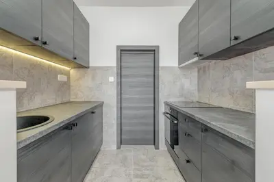 Kuhinja ili čajna kuhinja u objektu Beachfront apartments