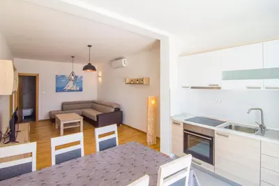 Kuhinja ili čajna kuhinja u objektu Villa Nikola - pool side apartments