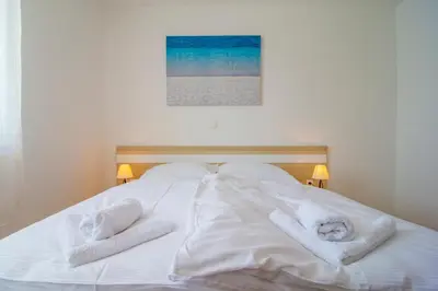 Krevet ili kreveti u jedinici u objektu Villa Nikola - big terrace apartments