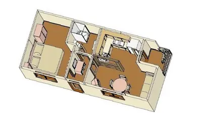 Tlocrt objekta Apartments Delic
