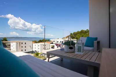 Balkon ili terasa u objektu Apartmani Lara