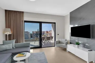 TV i/ili zabavni centar u objektu Apartmani Vila Jelena - Makarska Exklusiv