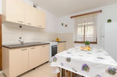 Kuhinja ili čajna kuhinja u objektu Apartment Robinzon Lantana