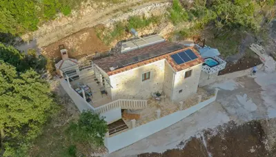 Ptičja perspektiva objekta Secluded fisherman's cottage Cove Prapratna - Prapatna (Brac) - 17608