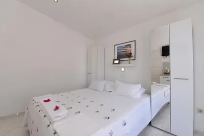 Krevet ili kreveti u jedinici u objektu Makarska sea view rooms