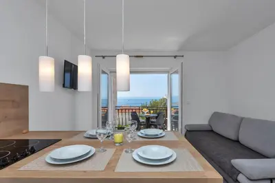 TV i/ili zabavni centar u objektu Ivan Sea View Apartment