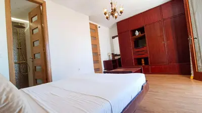 Krevet ili kreveti u jedinici u objektu Family villa on the coast