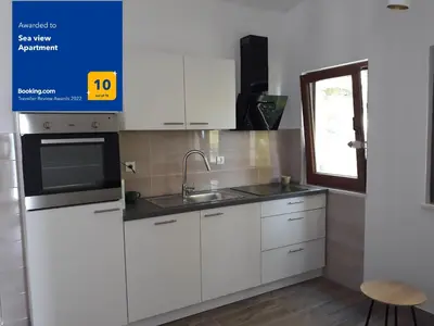 Kuhinja ili čajna kuhinja u objektu Sea view Apartment