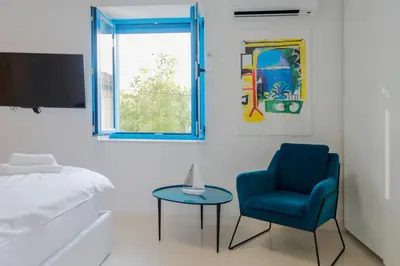 Krevet ili kreveti u jedinici u objektu Hvar Old Dalmatian House Junior Suite - Deck 3
