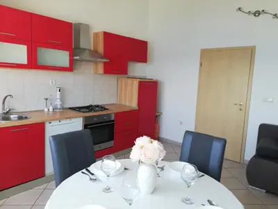 Kuhinja ili čajna kuhinja u objektu Apartment Petra