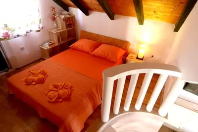 Krevet ili kreveti u jedinici u objektu Charming Villa in Pučišća + Pool