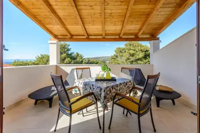 Balkon ili terasa u objektu Apartment Vesna