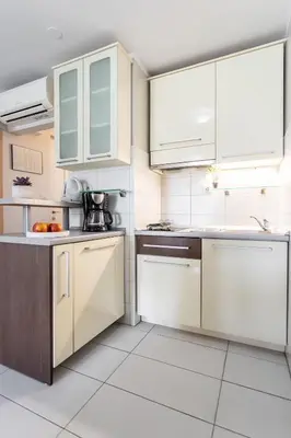 Kuhinja ili čajna kuhinja u objektu Apartments Lavica Beach Dumičić