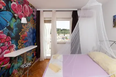 Krevet ili kreveti u jedinici u objektu Rooms Hvar