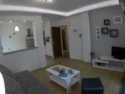 TV i/ili zabavni centar u objektu Comfortable apartment in Stari Grad