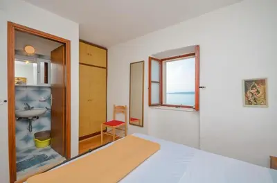 Krevet ili kreveti u jedinici u objektu Breathtaking sea view apartments Boris