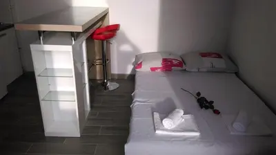 Krevet ili kreveti u jedinici u objektu Apartments and Room Rest