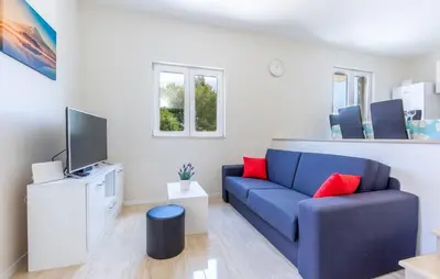 TV i/ili zabavni centar u objektu Apartments Dalis
