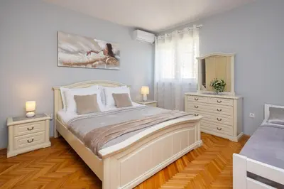 Krevet ili kreveti u jedinici u objektu Adriatic Deluxe