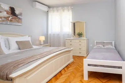 Krevet ili kreveti u jedinici u objektu Adriatic Deluxe