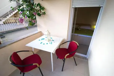 Balkon ili terasa u objektu Apartmani Šantić
