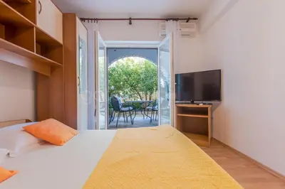 Krevet ili kreveti u jedinici u objektu Quiet Area apartments Rose