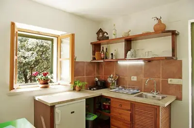 Kuhinja ili čajna kuhinja u objektu Remote Beach House Studena Brač