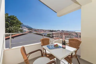 Balkon ili terasa u objektu Bilin san apartments