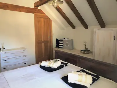 Krevet ili kreveti u jedinici u objektu Tom house