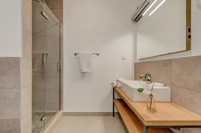 Kupaonica u objektu Bretia Apartments