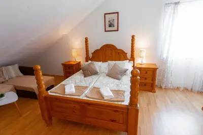 Krevet ili kreveti u jedinici u objektu Apartment Jerry with private pool