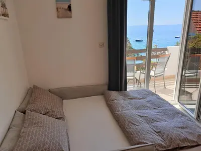Krevet ili kreveti u jedinici u objektu Seaside stay Rošić